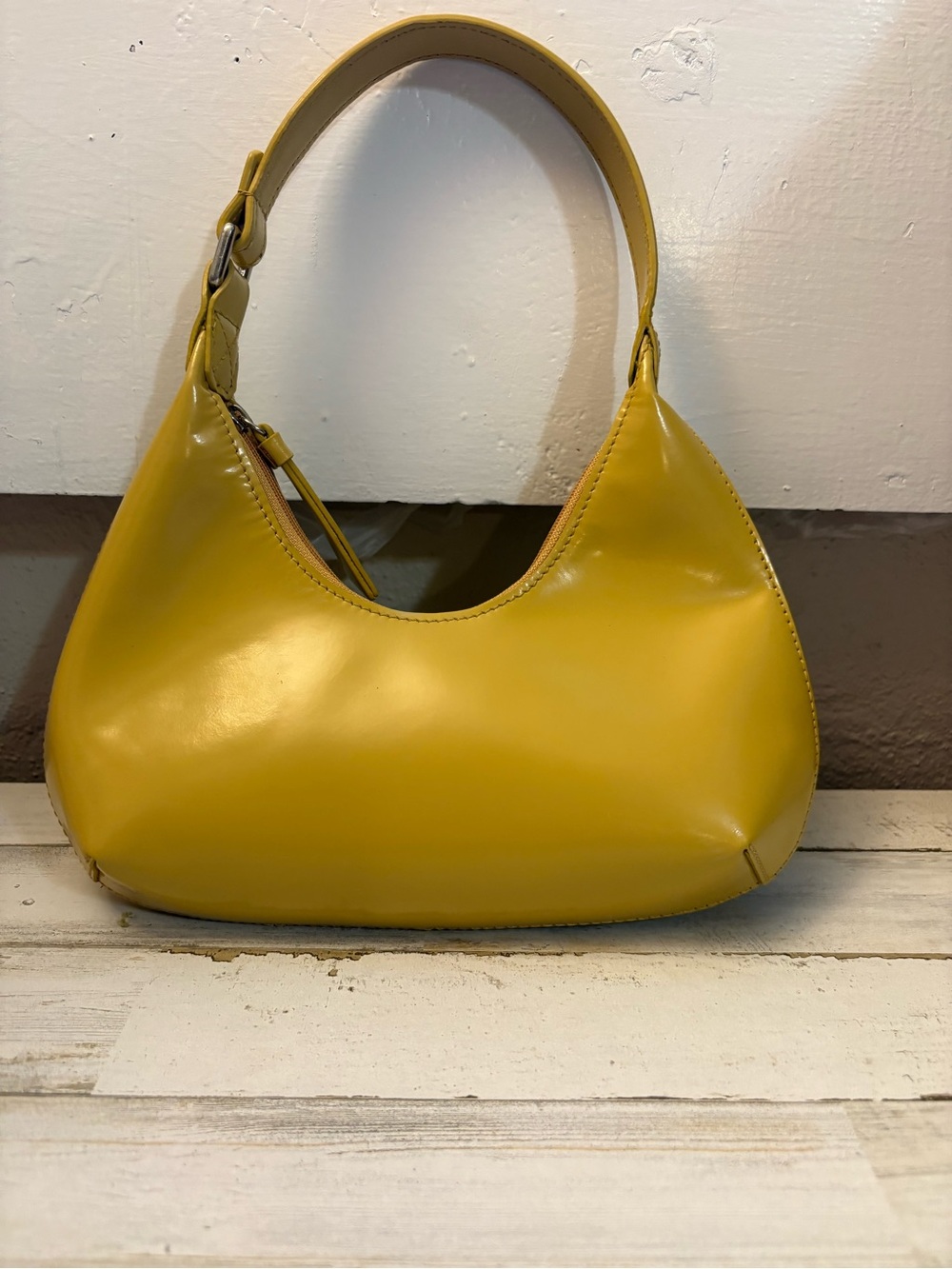 Rare Early Edition BY FAR Baby Amber Bag Sunflower Yellow Pristine Archiral